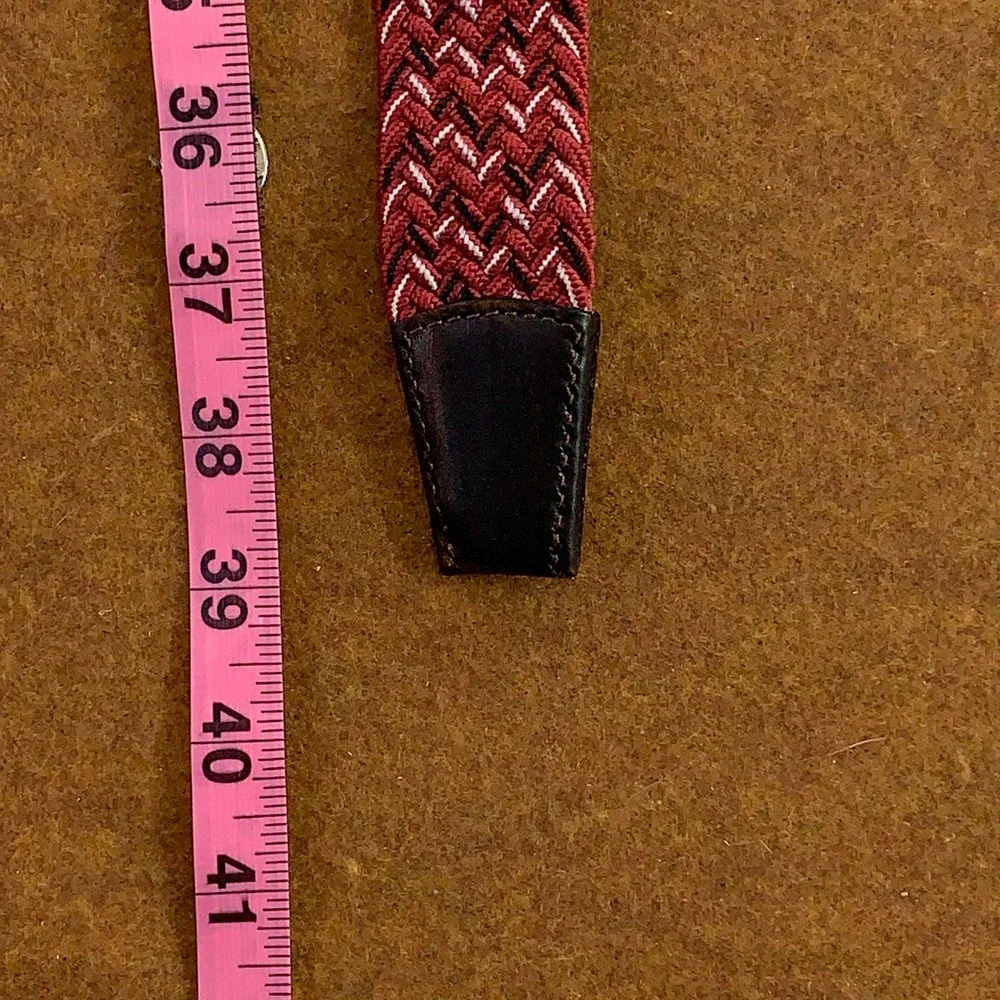 Zep-Pro Mens Medium Red Braided Elastic Stretch Belt NWT